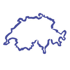 Carte Suisse, Contours