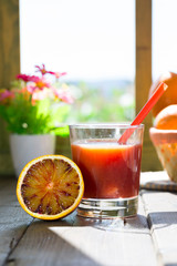 Blood orange juice