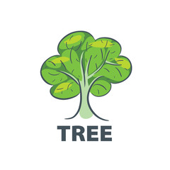 Obraz premium vector logo tree