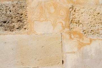 concrete wall with old plaster chipped texture background