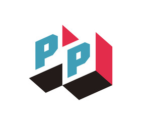 Fototapeta premium PP Initial Logo for your startup venture