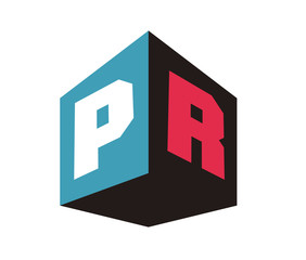 PR Initial Logo for your startup venture