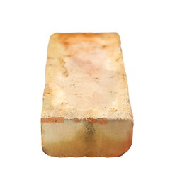 old red brick isolated on white background