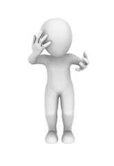 3d abstract human forgets. 