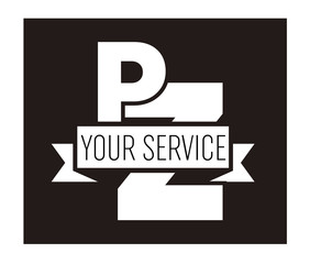 PZ Initial Logo for your startup venture