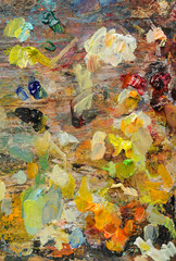 Colourful Artist's Palette background