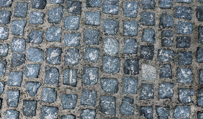 The granite paving