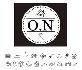 ON Initial Logo for your startup venture