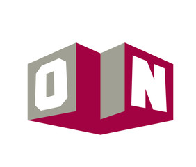 Fototapeta premium ON Initial Logo for your startup venture