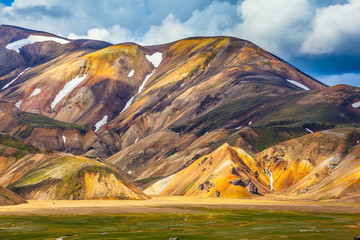 Multi-color rhyolitic mountains