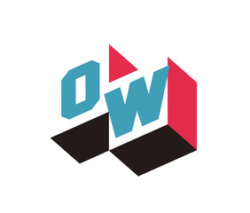 OW Initial Logo for your startup venture