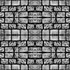 Kaleidoscope abstract background. Seamless pattern. Stone paveme