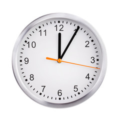 Five minutes past twelve