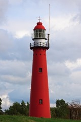 Fototapeta na wymiar Lighthouse on the hill