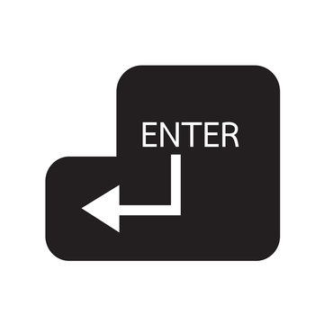 Enter key icon Illustration design