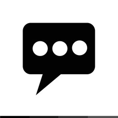 Speech bubble icon Illustration design