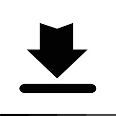 Download Button Icon , Upload Button Icon Illustration design