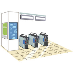 電車の改札口