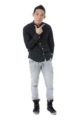 Fototapeta premium male dancer in funny face