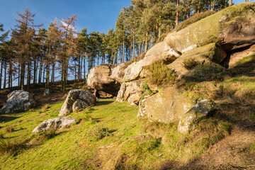 St Cuthbert's Cave side view