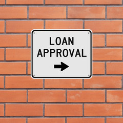 Obraz premium Loan Approval This Way 