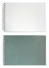 Note book isolated on white background.