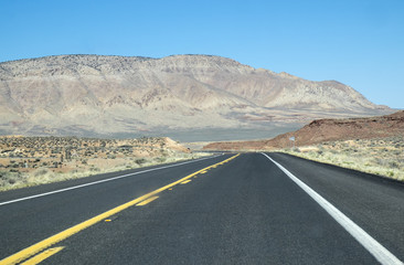 On the Highway in Arizona Desert USA