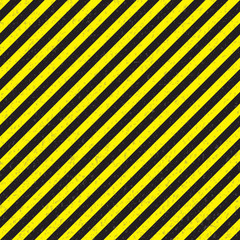 Abstract geometric lines with diagonal black and yellow stripes. Illustration
