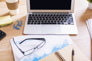 Desktop with tools top