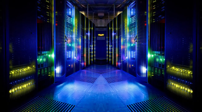 fantastic view of the server room