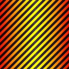 Abstract geometric patterns with diagonal black and yellow stripes. Red Gradient. Illustration