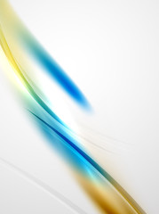 Modern curve stripes template