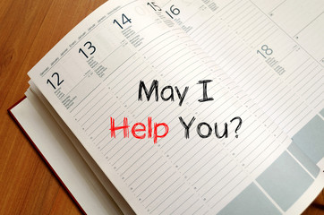 May i help you write on notebook