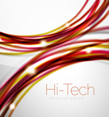 Glossy wave, coporate business brochure identity design