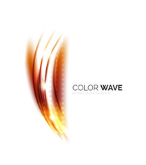 Blurred vector wave design elements