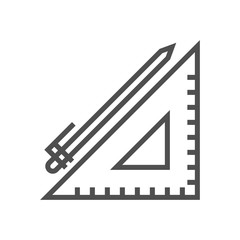 Pen and ruler icon