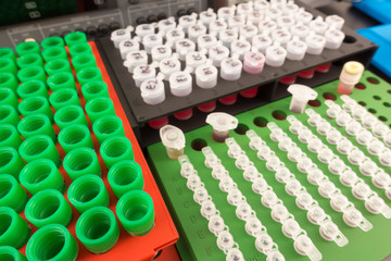 medical plastic test tubes