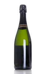 champagne bottle. isolated on white background