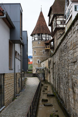 Fototapeta na wymiar Kreisstadt Balingen mit Blick auf Zollernschloß
