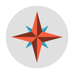 Wind rose symbol