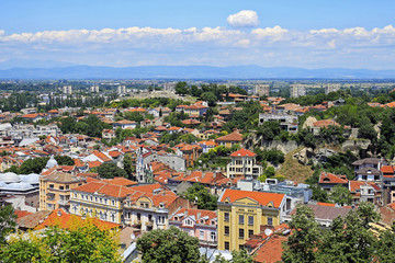 Fototapeta na wymiar view from the hill - Plovdiv - Bulgaria