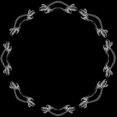 decorative elements in vintage style for decoration layout, fram