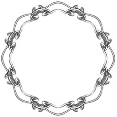 decorative elements in vintage style for decoration layout, fram