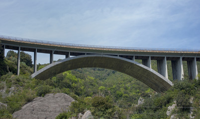 Fototapeta na wymiar Motorway bridge