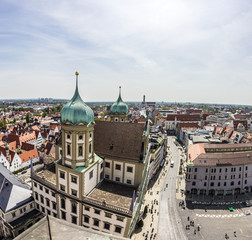 Fototapeta na wymiar skyline of Augsburg