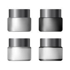 set of jars for cosmetics