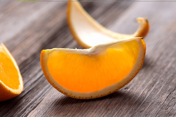 Organic orange fruit. 