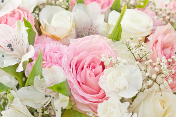 Wedding bouquet with roses