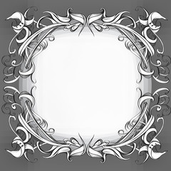 decorative elements in vintage style for decoration layout, framing, for advertising, vector illustration