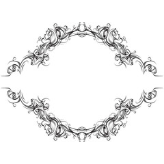 decorative elements in vintage style for decoration layout, fram